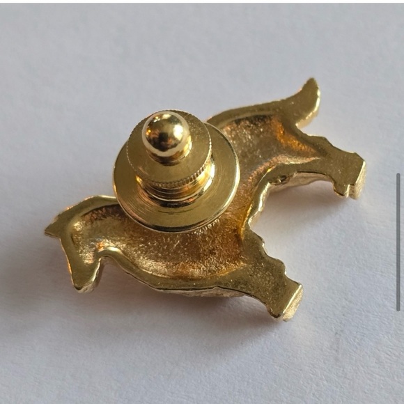 Vintage collie dog brooch pin gold tone sheltie Shetland sheepdog pup - Picture 5 of 9